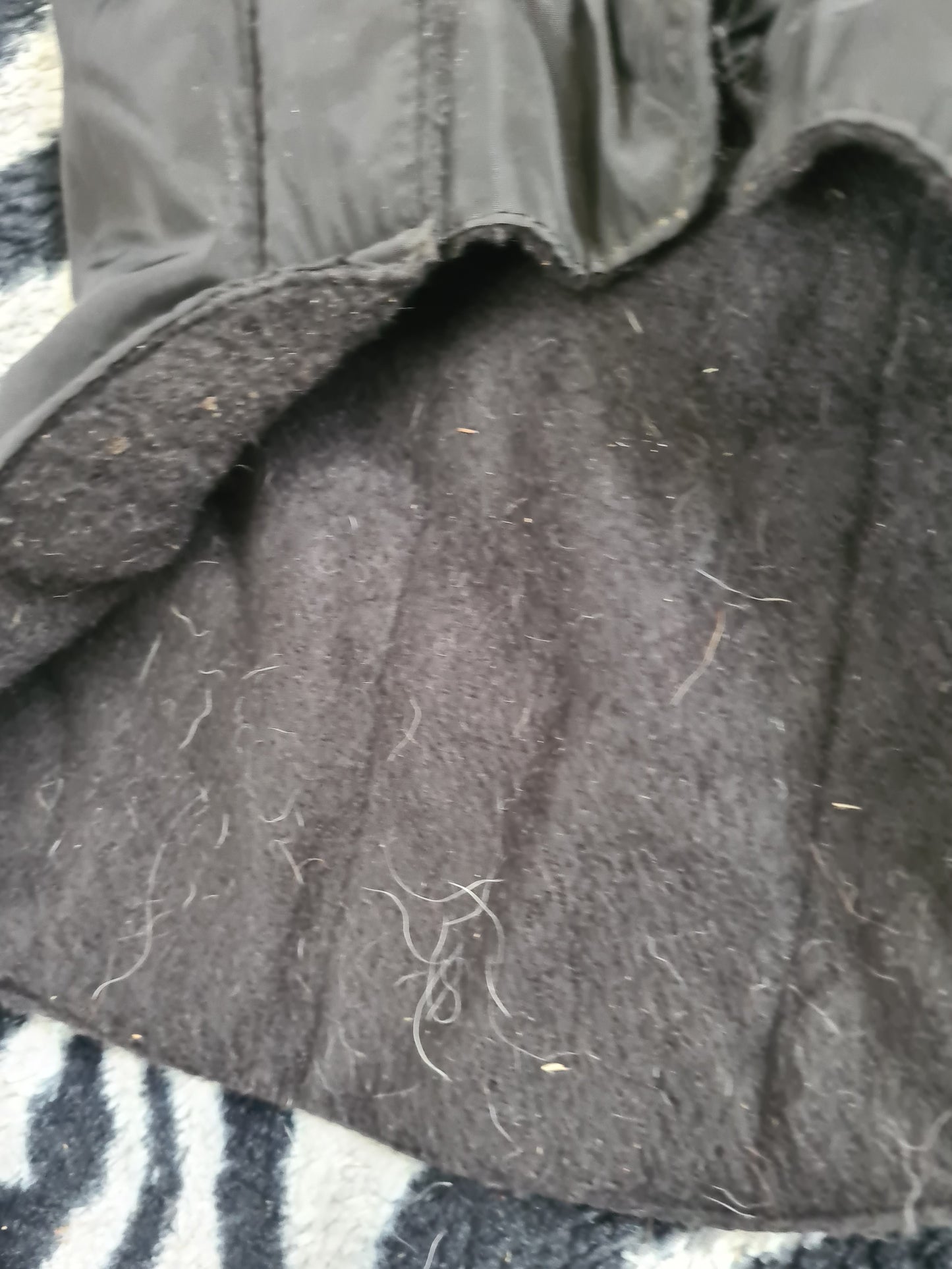 Used small size black dog coat FREE POSTAGE☆