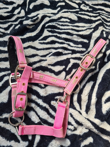 Used pony size pink head collar FREE POSTAGE☆