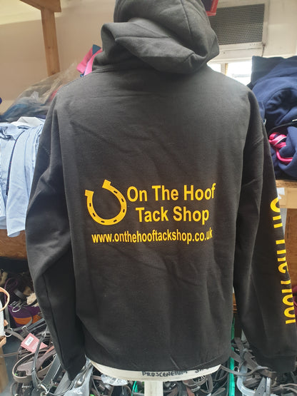 NEW on the hoof hoodie various colours and coloured writing available, all sizes xs-xxl FREE POSTAGE