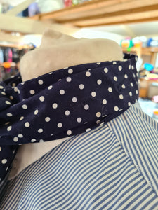 Navy with white spots, stock, one size FREE POSTAGE ■