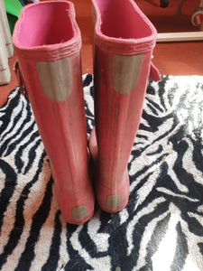Pink size 3 Hunter wellies FREE POSTAGE ✅