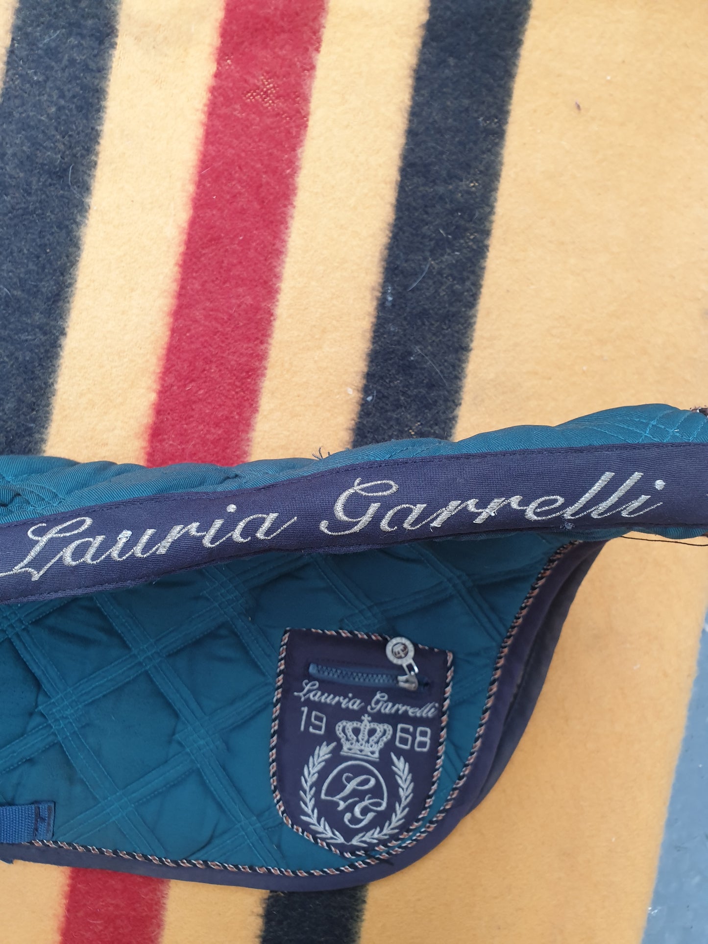 Green Lauria Garrelli cob size saddle pad FREE POSTAGE ✅