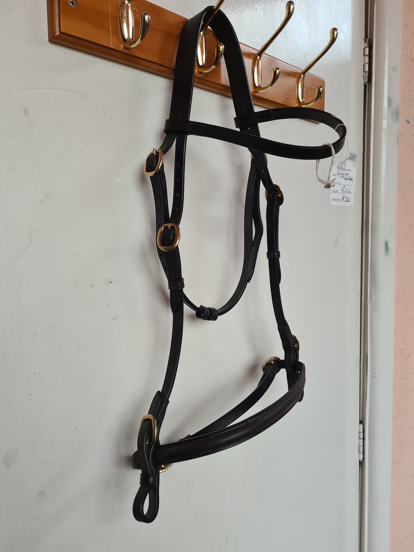 Full size brown english leather in hand bridle FREE POSTAGE 🟢