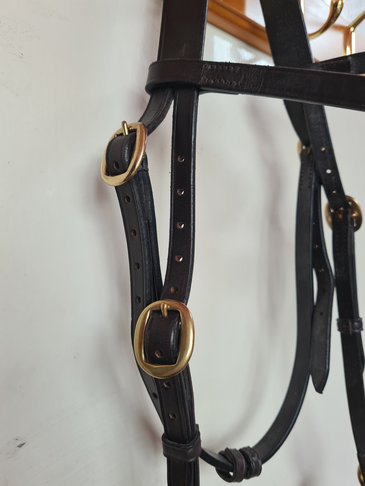 Full size brown english leather in hand bridle FREE POSTAGE 🟢