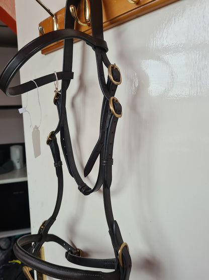 Full size brown english leather in hand bridle FREE POSTAGE 🟢