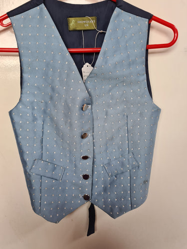 Show quest blue waistcoat FREE POSTAGE 🟣
