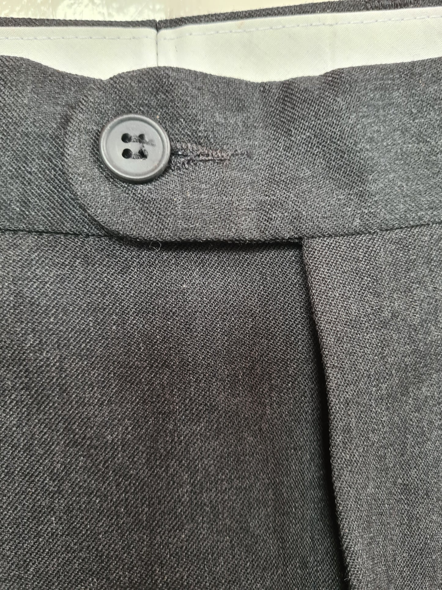 Mens grey in hand trousers size 34 FREE POSTAGE ✅️