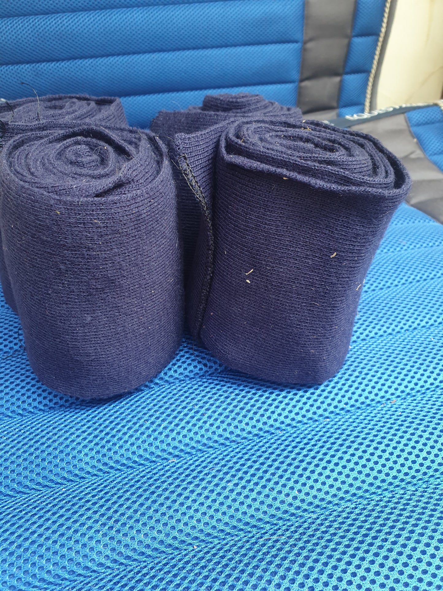 NEW Set of 4 navy blue cotton bandages FREE POSTAGE ✅