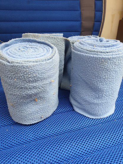NEW Set of 4  blue fleece bandages FREE POSTAGE ✅