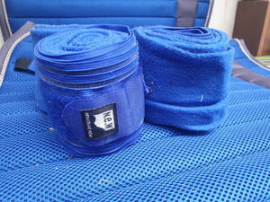 NEW Set of 4  blue fleece bandages FREE POSTAGE ✅