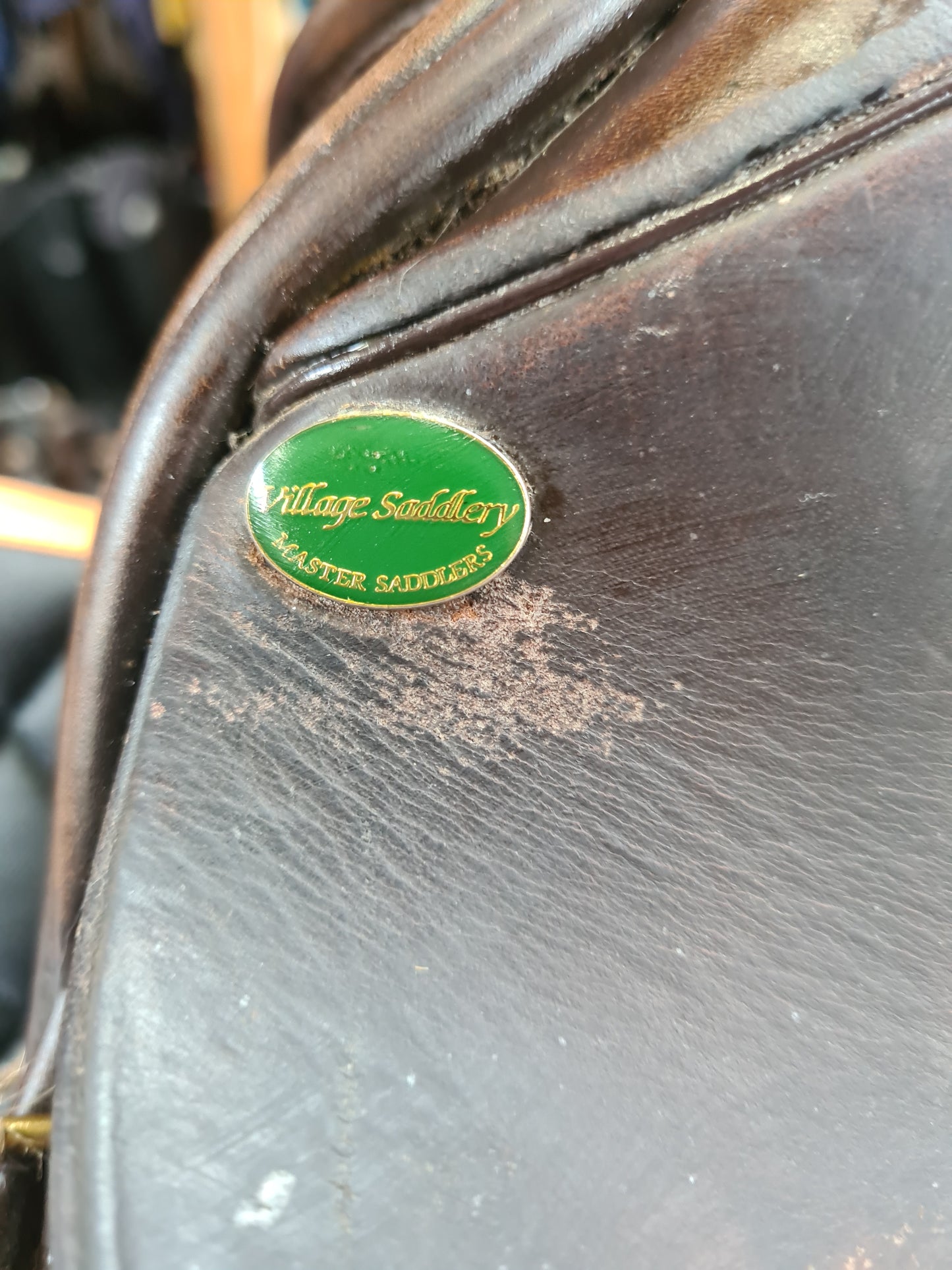 Village saddlery 17" Medium leather GP saddle