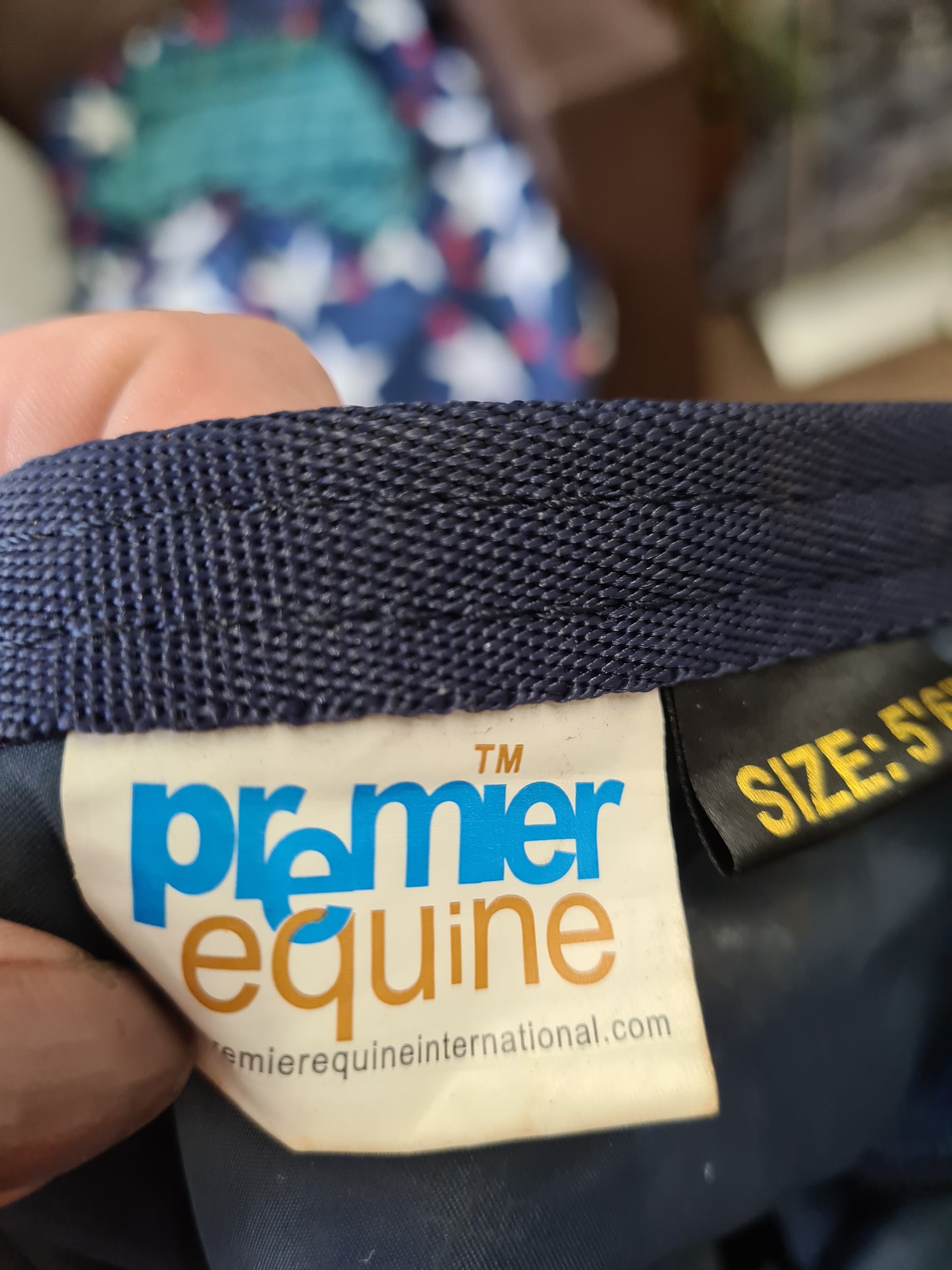 Used 5'6"  Navy Premier Equine turnout neck piece FREE POSTAGE 🟢