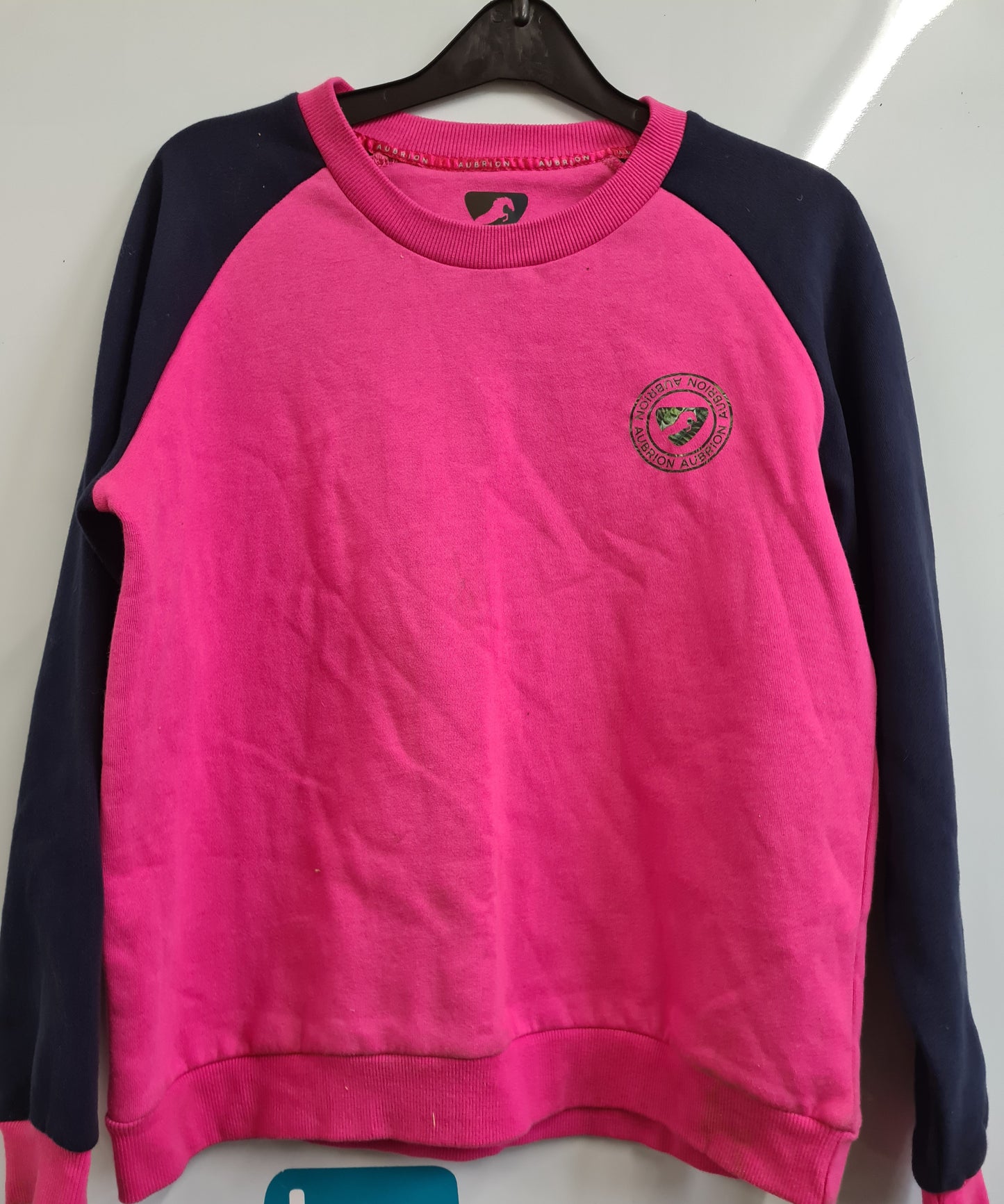 Used small size Aubrion pink and navy jumper FREE POSTAGE ✅