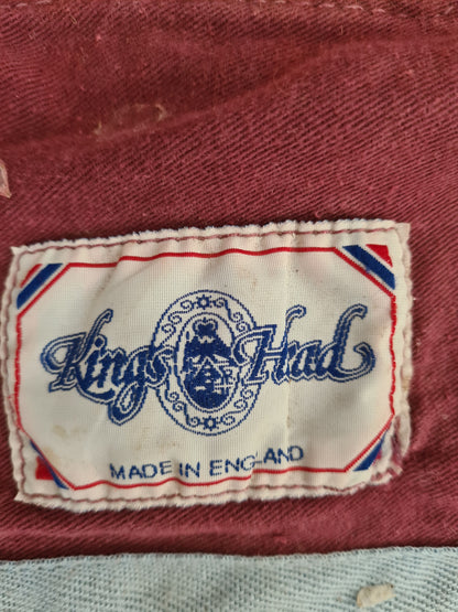 Burgundy 6'6" kings head cotton sheet FREE POSTAGE 🟢