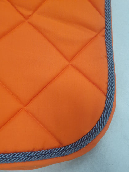 NEW rhinegold elite carnival saddle pad, cob size, tangerine colour FREE POSTAGE 🟢