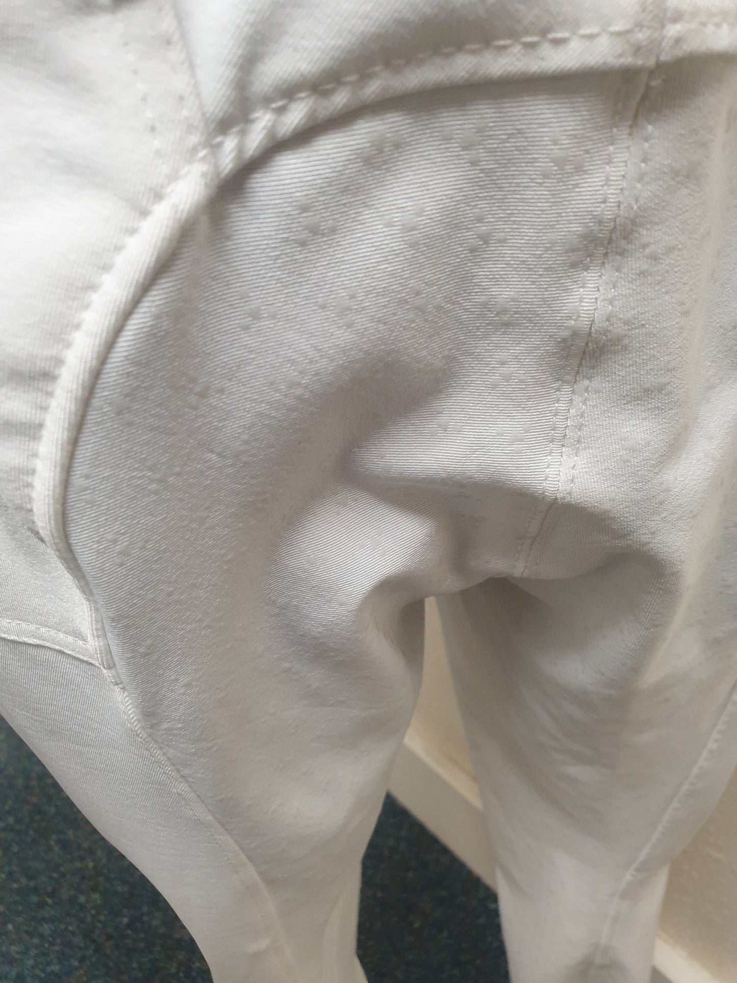 💥NEW💥  HKM white Breeches with relfective trim  FREE POSTAGE  🟢