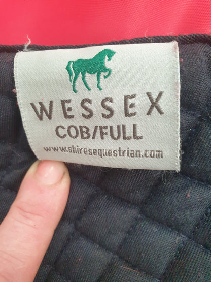 Navy cob/full  Shires Wessex Saddle cloth  FREE POSTAGE 🟢