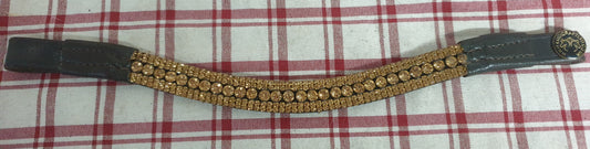 Equicraft flat gold bling browband pony size  FREE POSTAGE🟢