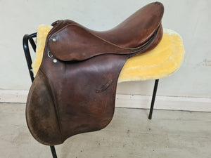 18" Sattlerie Kloster Schonthal brown GP saddle Narrow fit FREE POSTAGE 🔵