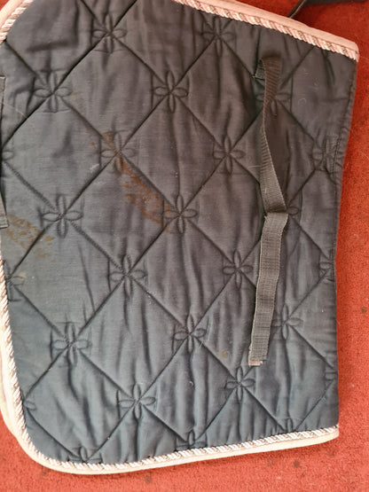 Pony/cob size grey saddle pad FREE POSTAGE