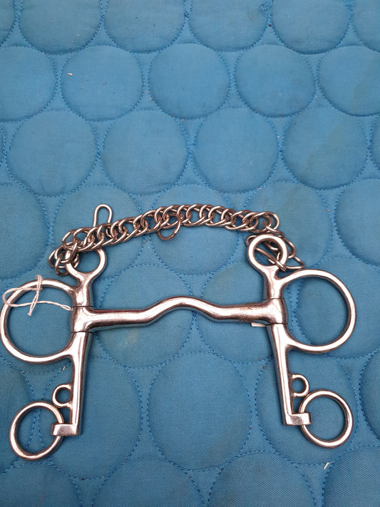 4.5" Dublin ported  Pelham with chain