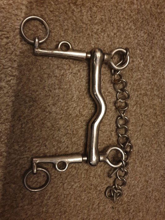 5" Mullen Pelham with curb chain