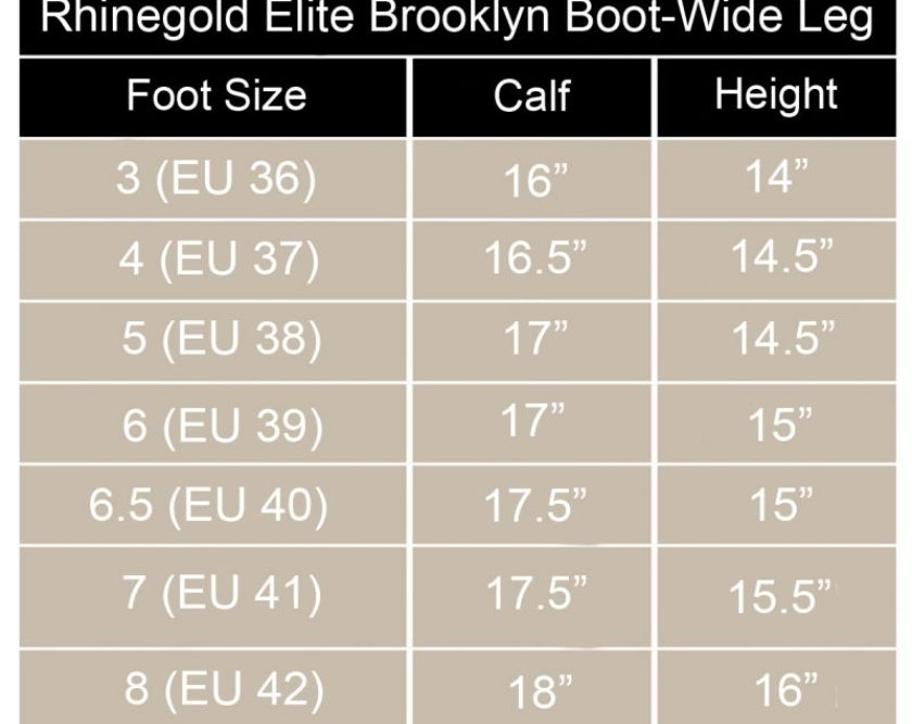 Rhinegold Elite Brooklyn Boots-Wide Leg