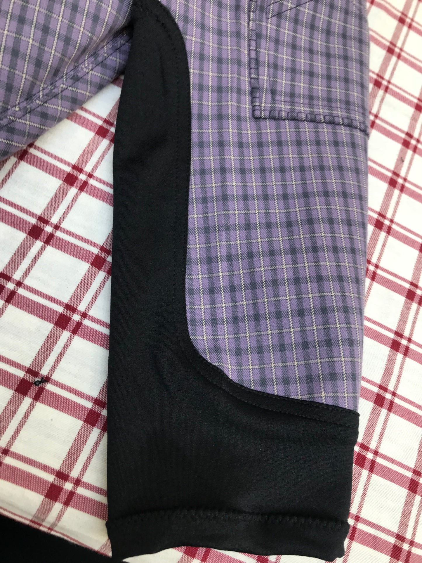 New John whittaker purple checked breeches size 14 FREE POSTAGE*