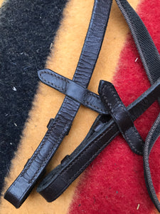 brown rubber reins full size FREE POSTAGE