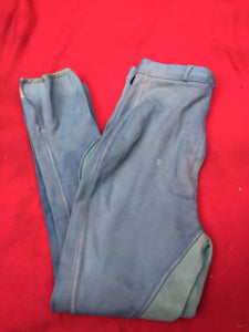 Harry hall washed blue size 8 (26) breeches FREE POSTAGE