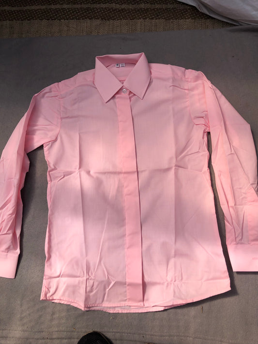 NEW pink and light blue showing/events long sleeve shirt 28”,30”,32”