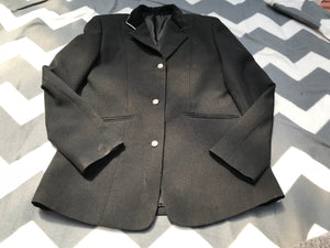 Sherwood Forest black show jacket size 6 (30) FREE POSTAGE 🔵