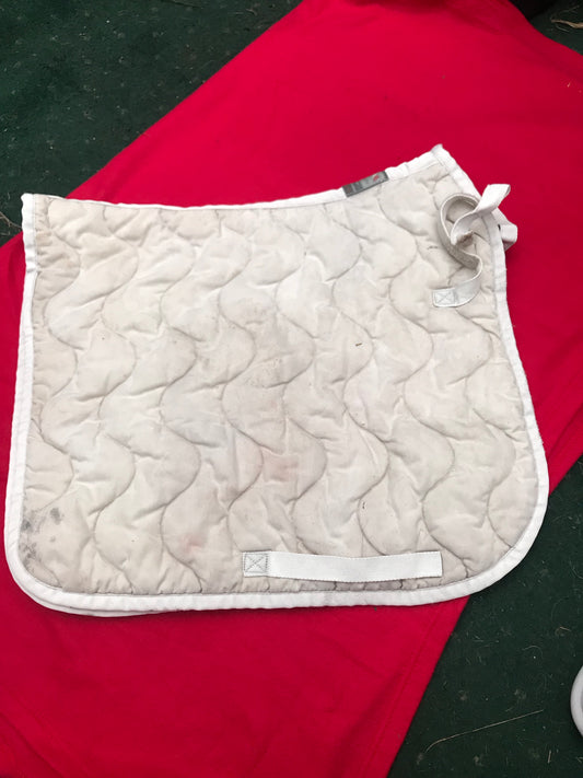 Equiline white saddle cloth full size FREE POSTAGE