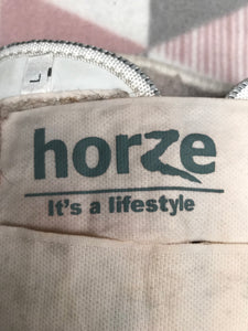 Horze white light weight sheep skin lined brushing boots size large FREE POSTAGE