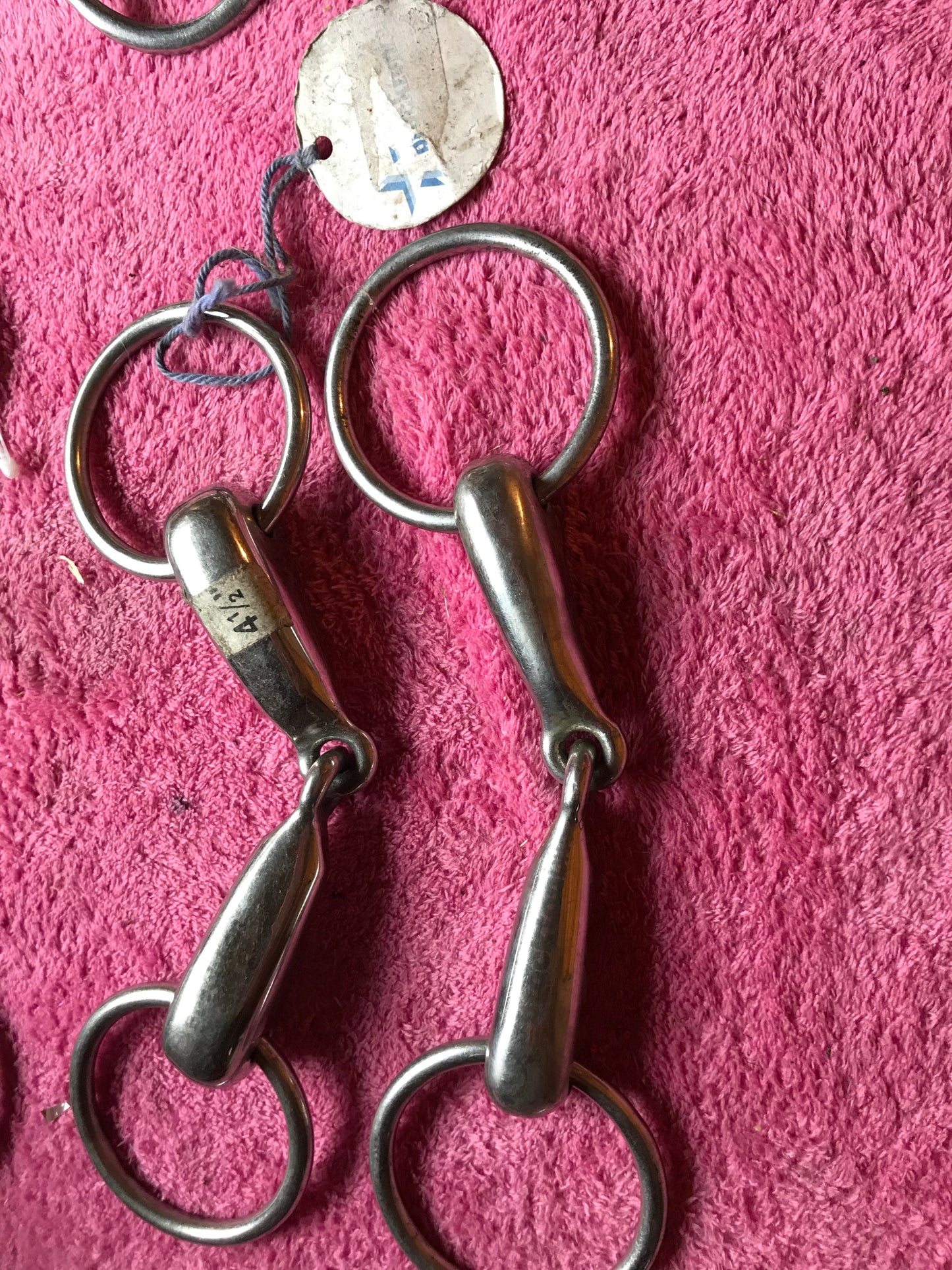 4 1/2 loose ring snaffle bits free postage