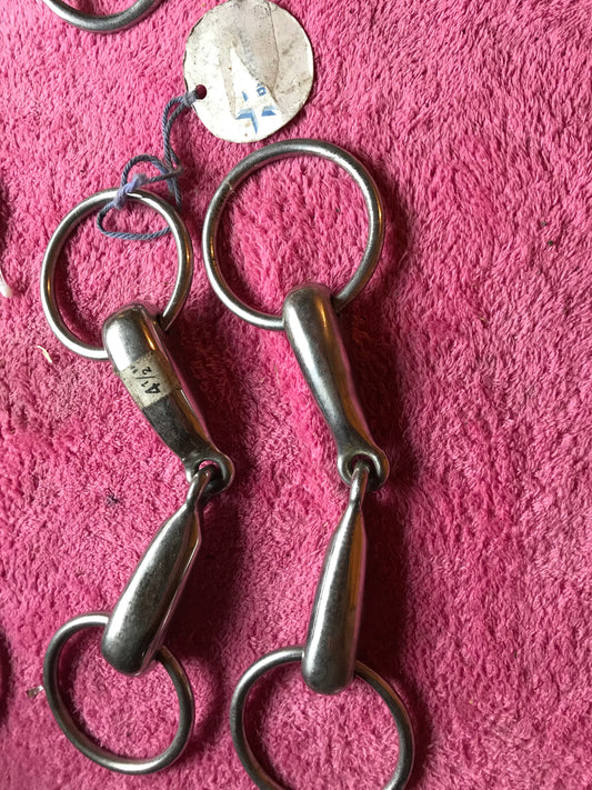 4 1/2 loose ring snaffle bits