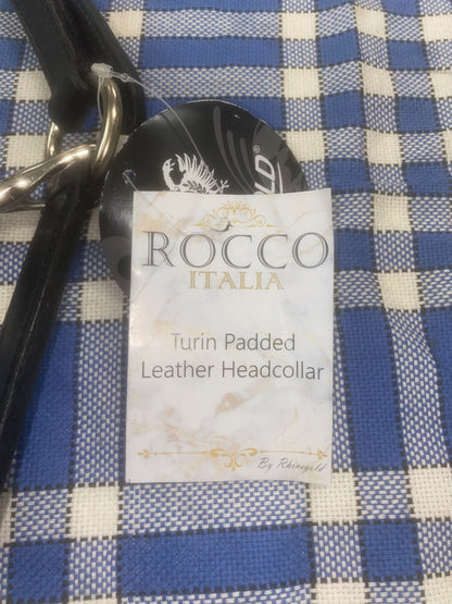 New Rocco Italia Turin padded leather headcollar FREE POSTAGE 🟢