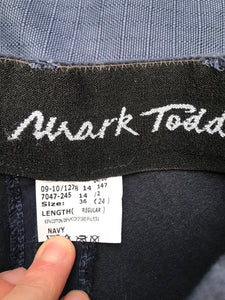 Mark Todd navy Breeches size 24” (6) FREE POSTAGE