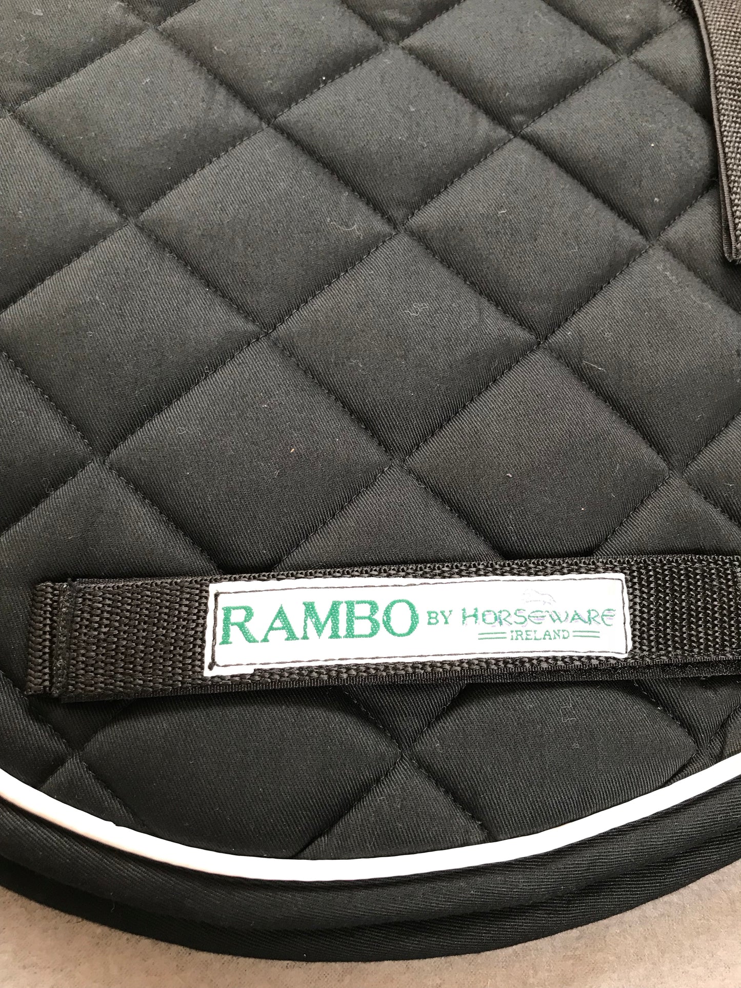 New Rambo black pony saddle pad with white trim FREE POSTAGE*