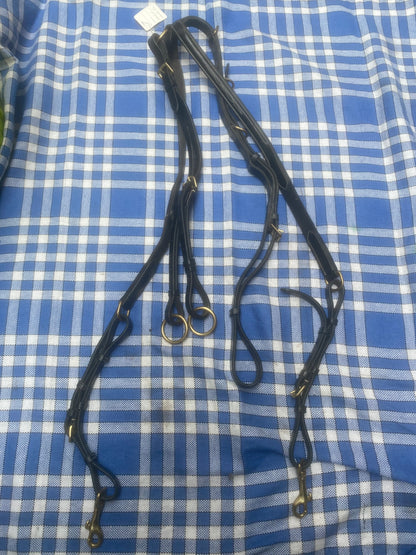 Mark Todd black full size breastplate martingale FREE POSTAGE🟢