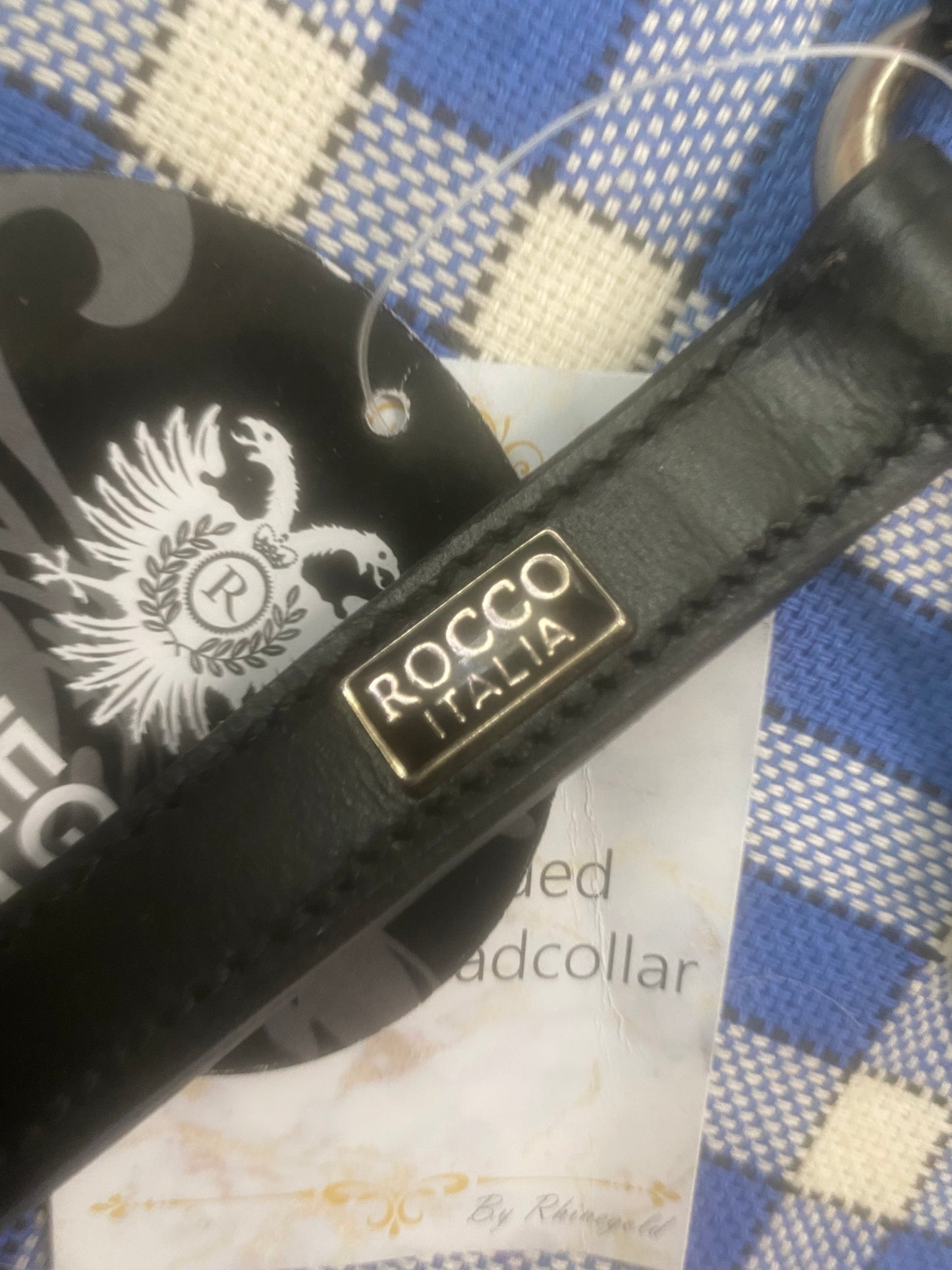 New Rocco Italia Turin padded leather headcollar FREE POSTAGE 🟢