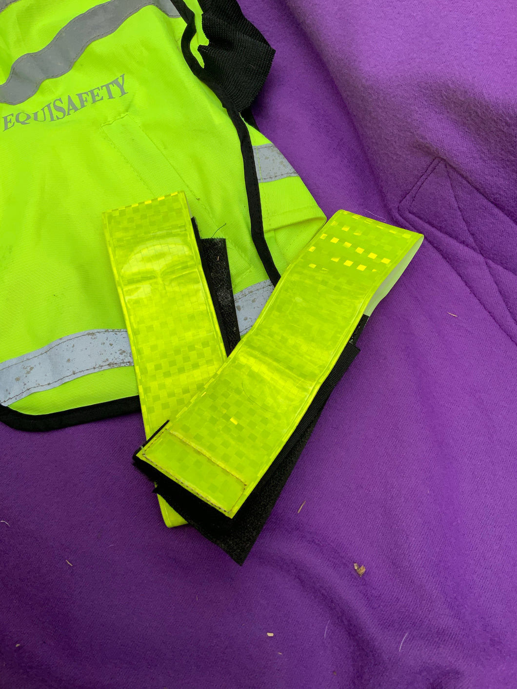 Hi- vis vest with arm hi-vis straps in small size (FREE POSTAGE)