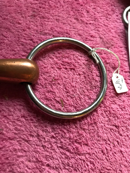 5” copper loose ring snaffle