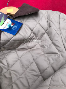 new equitheme quilted coat beige size 14 FREE POSTAGE