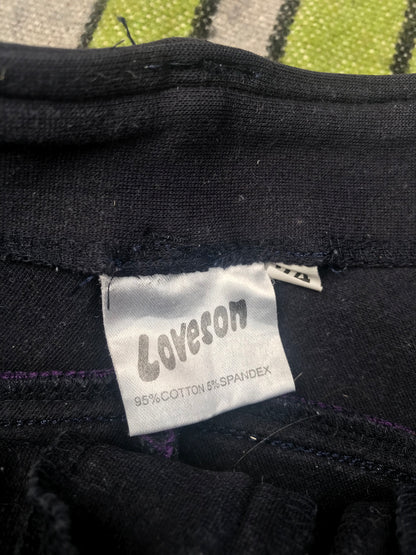 Loveson size 7-8 (24”) jodhpurs navy and purple FREE POSTAGE