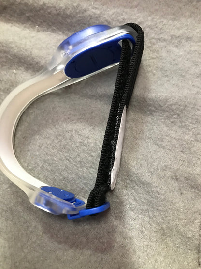 New blue hi vis arm bands with elasticated size adjusting strap FREE POSTAGE*