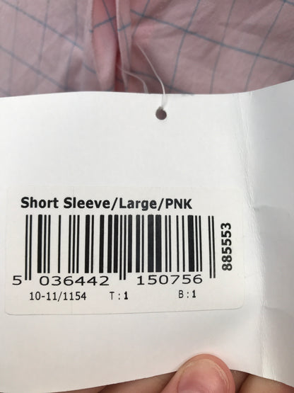 new pink saddle craft shirt size: large (FREE POSTAGE)