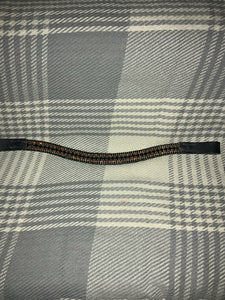Brown pony size brown leather browband FREE POSTAGE ✅