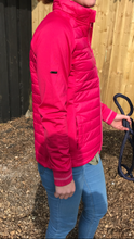 New equitheme raspberry  lightweight coat with neopreen arms FREE POSTAGE