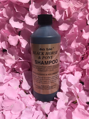 New gold label black horse and pony shampoo 500ml FREE POSTAGE 🟣